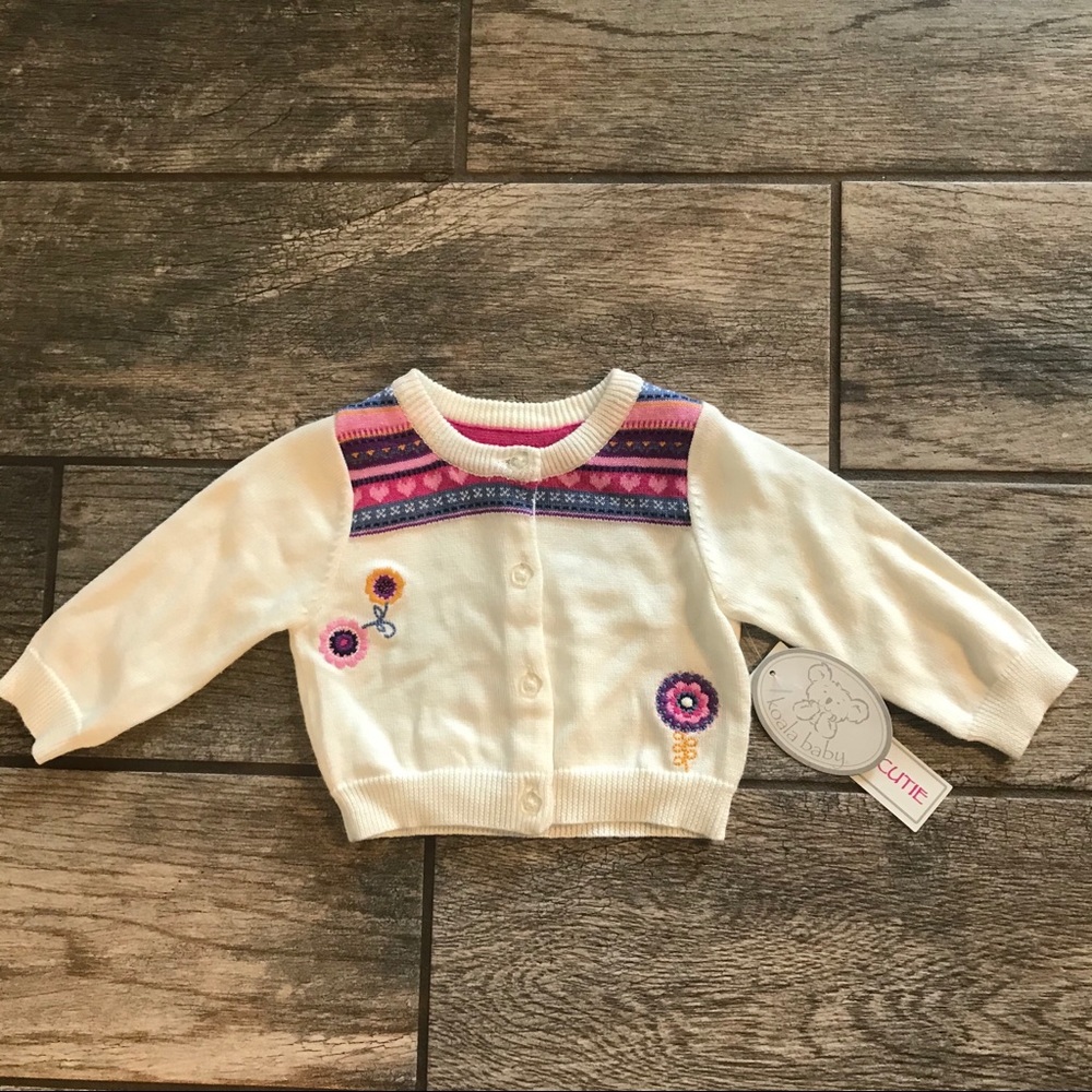 NWT baby girl cardigan sweater, 3 months